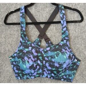 Knix Sports Bra Size 7 (36DD, 38DD, 36E) Catalyst Front Zip High Impact Wireless